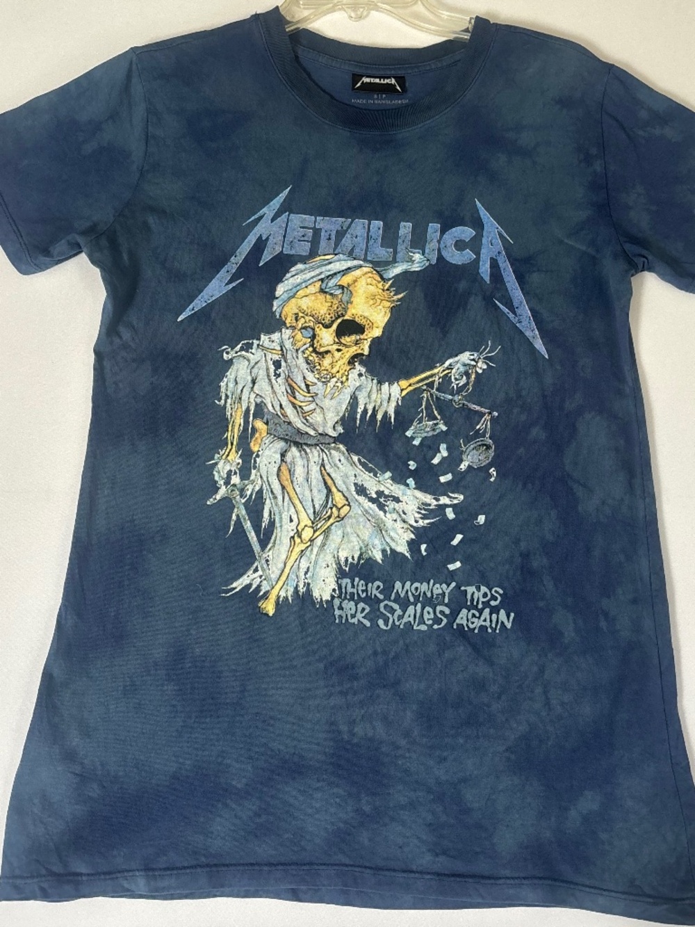 Cotton On Blue Metallica Pushead Tie Dye Tee  Size S